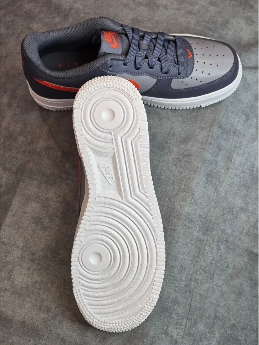 Nike Air Force 1 - Cement Grey / Team Orange (CT3839-008) Youth 5Y / Women's 6.5